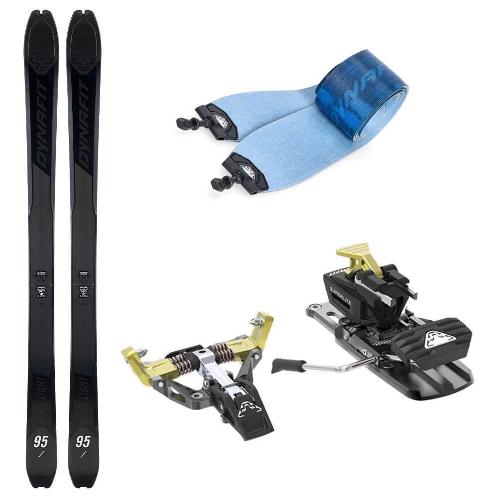 Skialpový set DYNAFIT Blacklight 95 s pásmi Blacklight 95 Skin a viazaním DYNAFIT Superlite 175 - Z12+ - Skialp sety -Unisex - 1