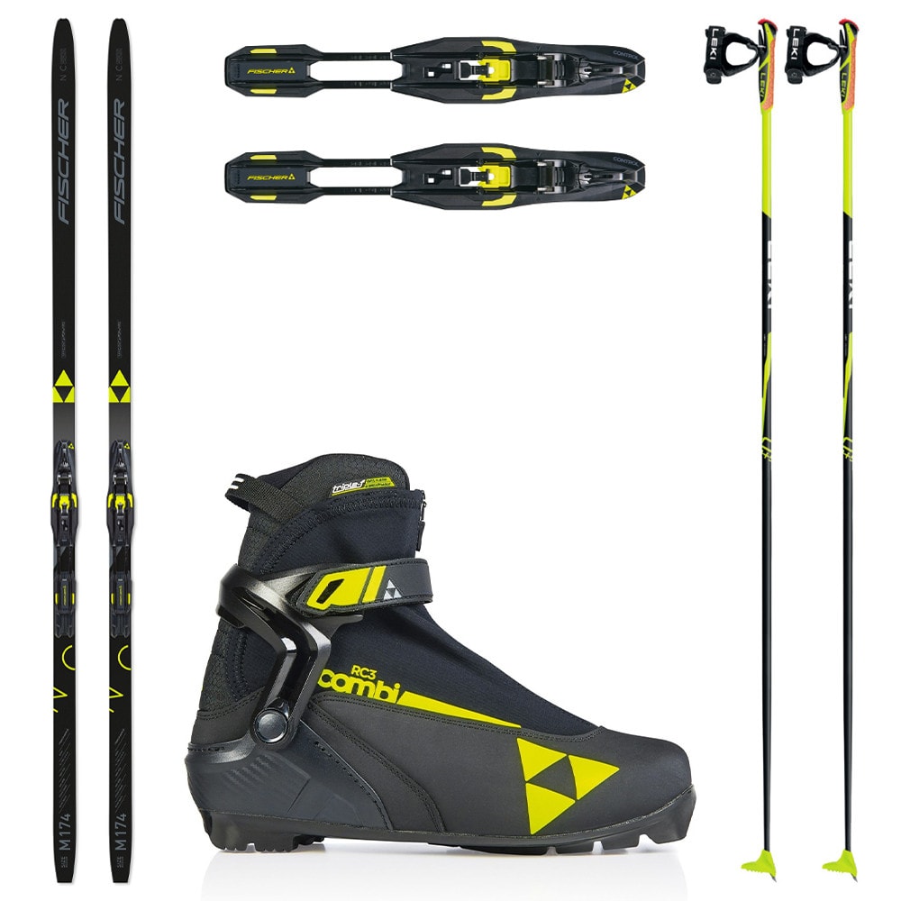 Bežkový set FISCHER Orbiter EF s viazaním NNN + Topánky FISCHER RC3 Combi + Palice - Pánske sety - 1