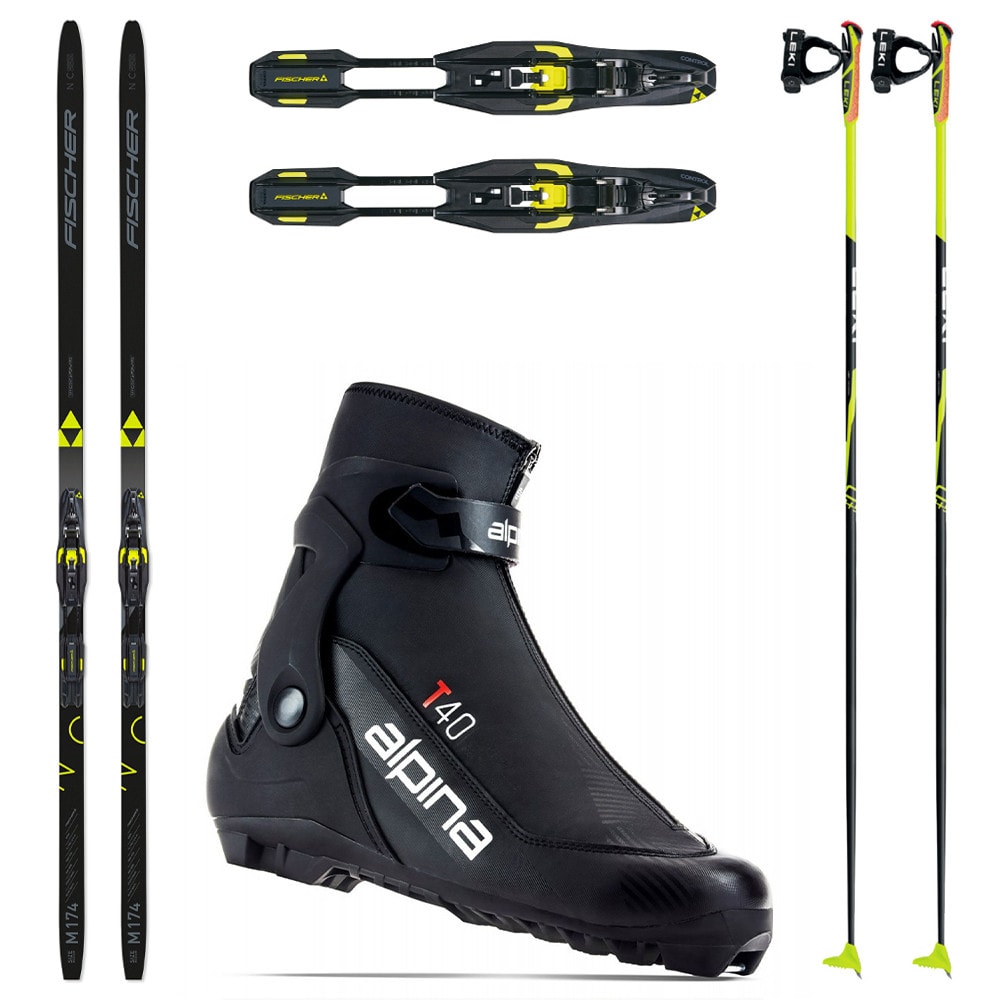 Bežkový set FISCHER Orbiter EF s viazaním NNN + Topánky ALPINA T40 Plus + Palice - Pánske sety - 1