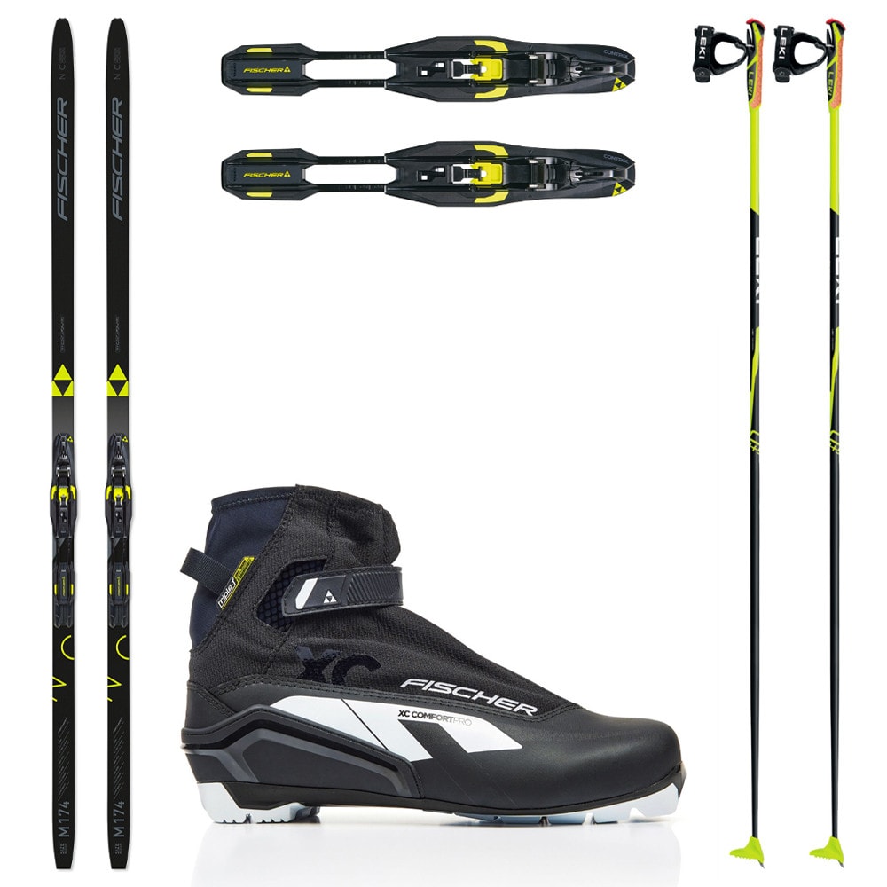 Bežkový set FISCHER Orbiter EF s viazaním NNN + Topánky FISCHER XC Comfort Pro + Palice - Pánske sety - 1