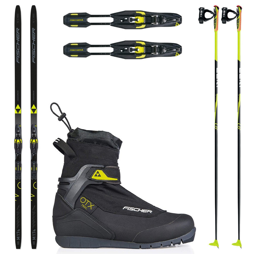 Bežkový set FISCHER Orbiter EF s viazaním NNN + Topánky FISCHER OTX Trail + Palice - Pánske sety - 1