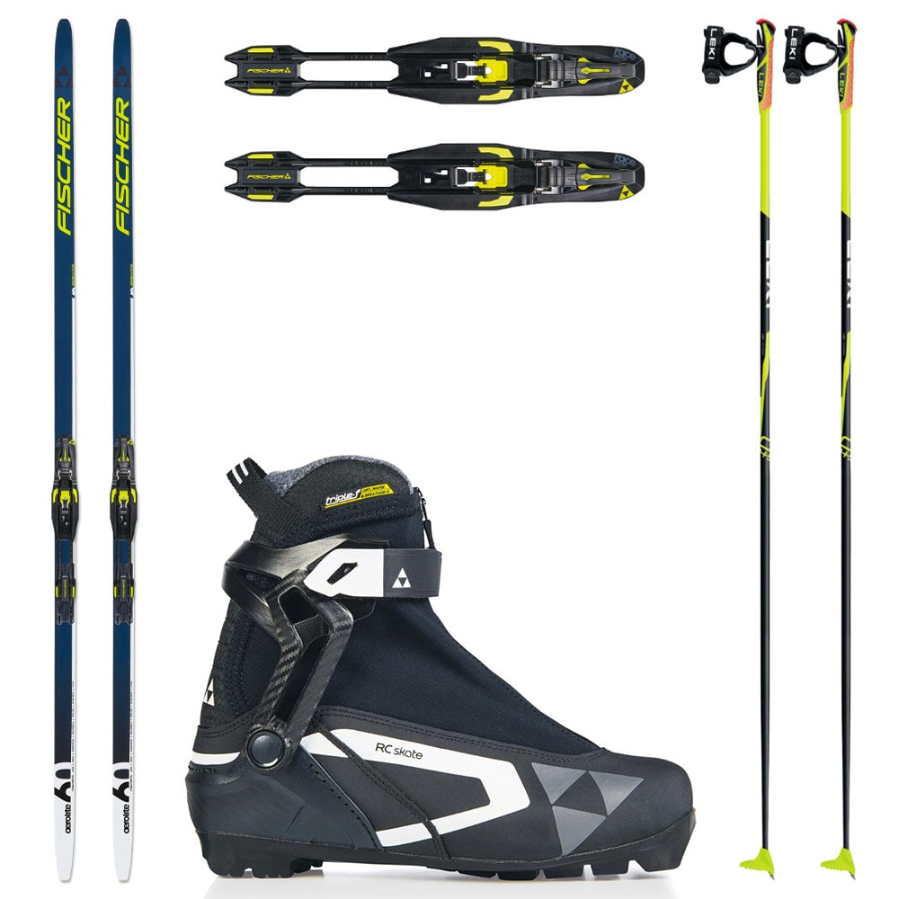 Bežkový set FISCHER Aerolite Skate 60 s viazaním NNN + Topánky FISCHER RC Skate WS + Palice - Dámske sety - 1