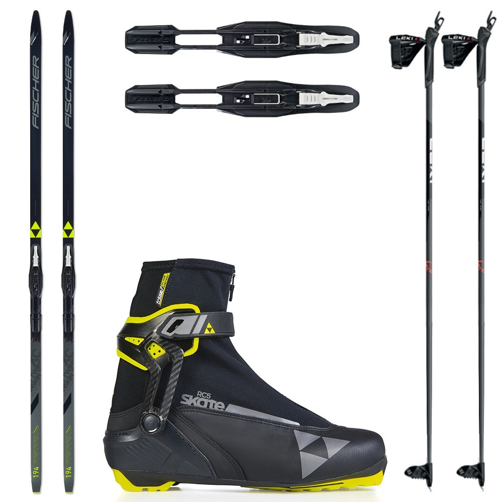Bežkový set FISCHER Twin Skin Sport EF so stúpacím pásom a viazaním NNN + Topánky FISCHER RC5 Skate + Palice - Pánske sety - 1