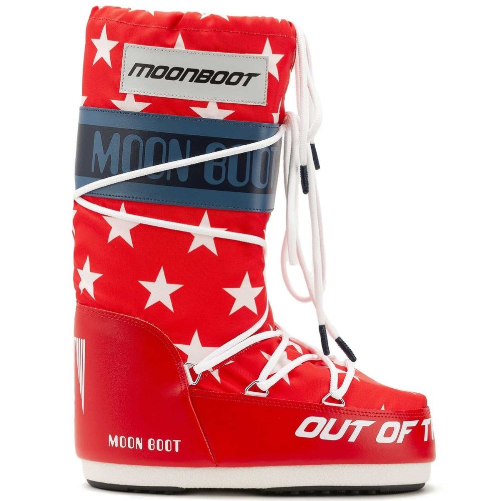 Snehule MOON BOOT Icon Retrobiker White-Stars - Zimná obuv - 1
