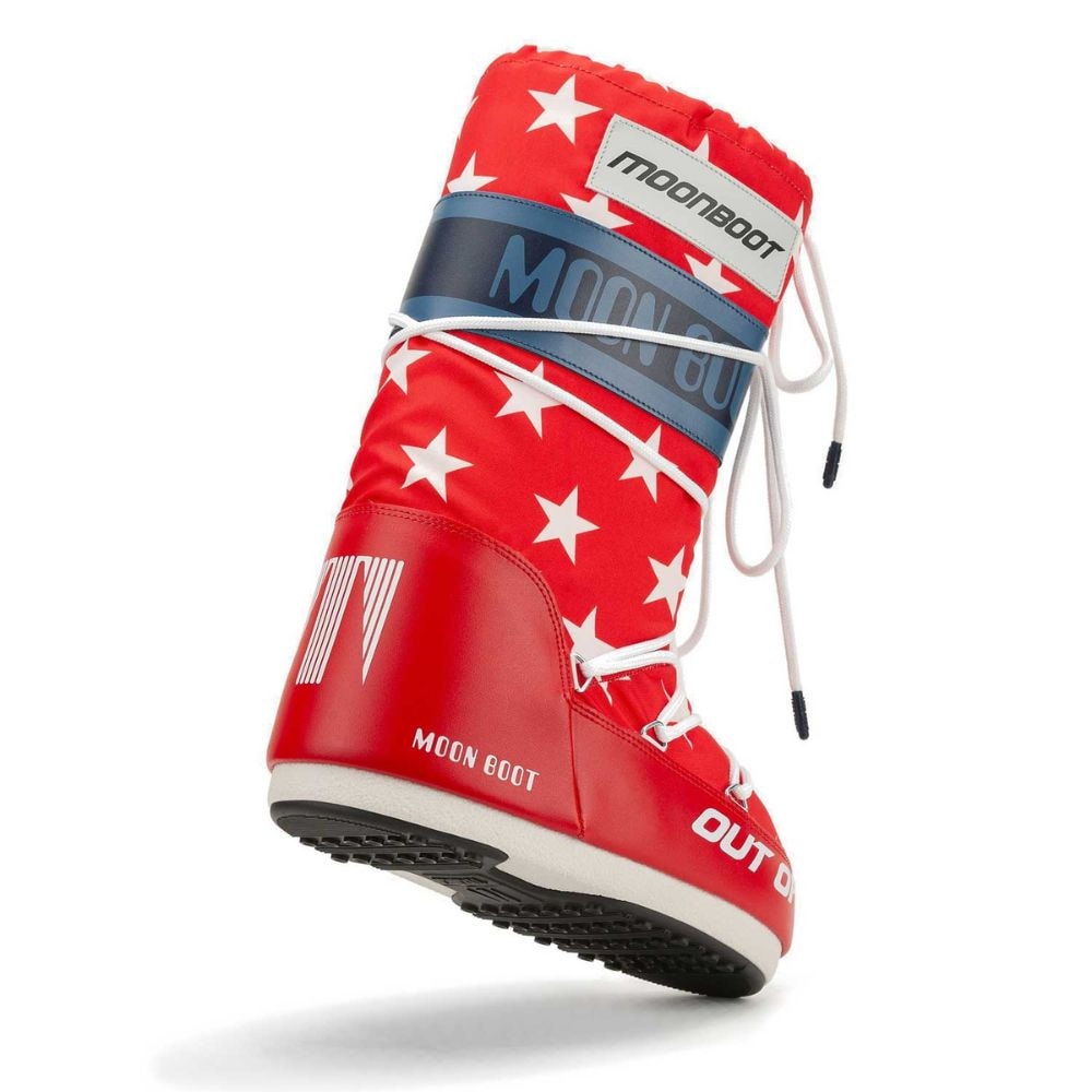 Snehule MOON BOOT Icon Retrobiker White-Stars - Zimná obuv - 2
