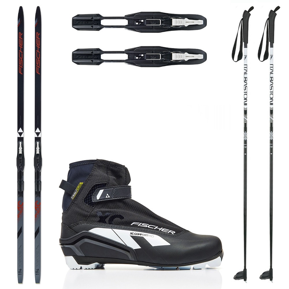 Bežkový set FISCHER Sports Crown EF s viazaním NNN + Topánky FISCHER XC Comfort Pro + Palice - Pánske sety - 1