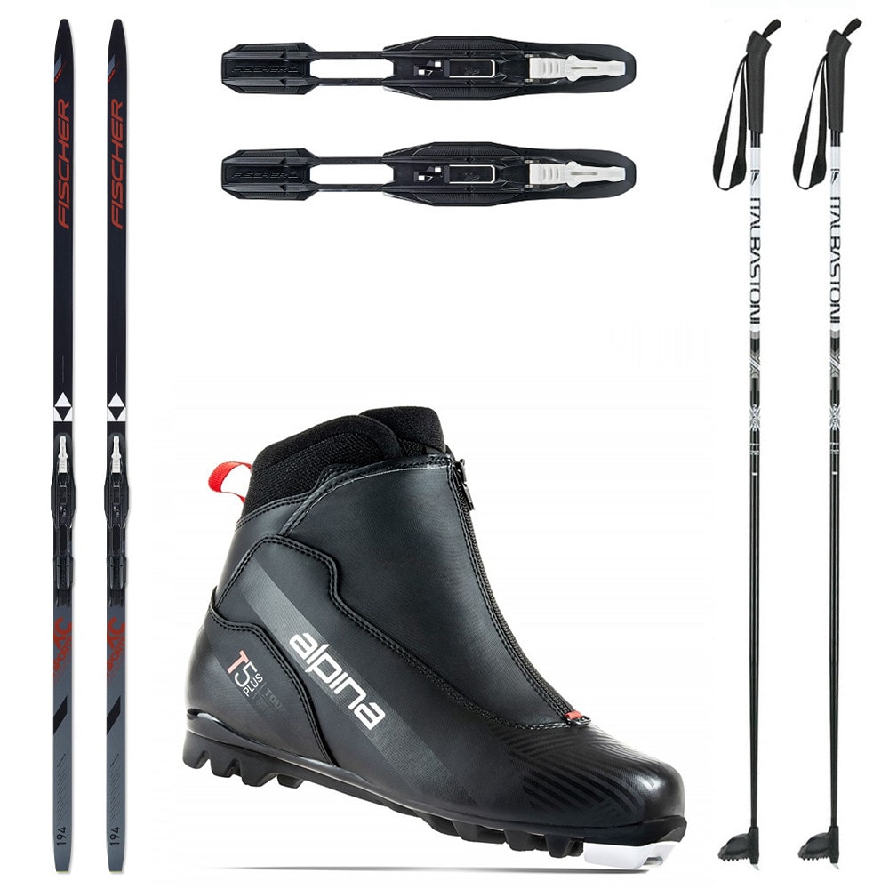 Bežkový set FISCHER Sports Crown EF s viazaním NNN + Topánky ALPINA T5 Plus + Palice - Pánske sety - 1