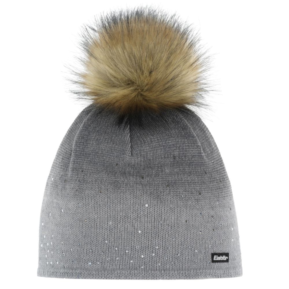 Zimná čiapka EISBÄR Tiana Lux Crystal MÜ Light Grey - Čiapky - 2