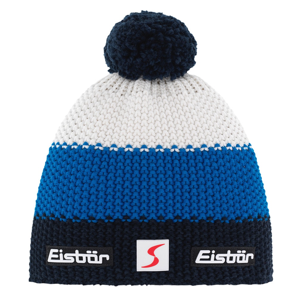 Zimná čiapka EISBÄR Star Pompon MÜ SP White/Blue/Black - Čiapky - 1