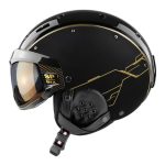 Lyžiarska prilba CASCO SP-6 Visor Limited Circuit Gold/Black s fotochromatickým výzorom