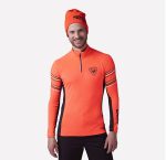 Termo tričko ROSSIGNOL Classique Hero 1/2 Zip Neon Red