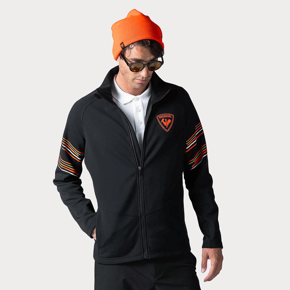 Mikina ROSSIGNOL Classique Hero Clim Black - Mikiny bez kapucne - 1