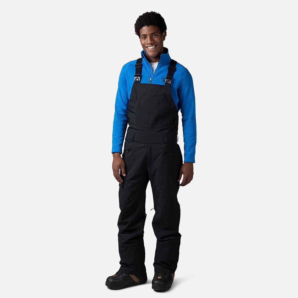 Lyžiarske nohavice ROSSIGNOL Relax BIB Black - Oversize - Lyžiarske nohavice - 1