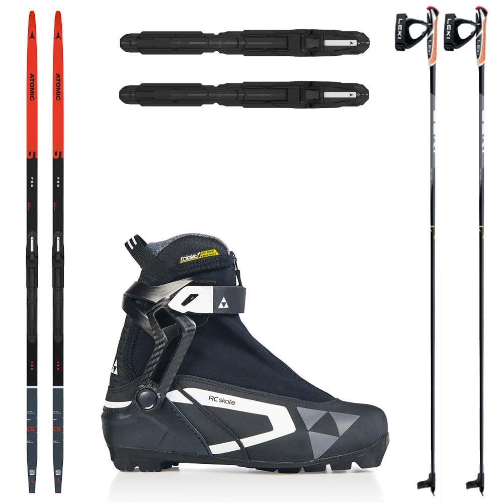 Kombi bežkový set ATOMIC Pro CS s viazaním NNN + Obuv FISCHER RC Skate WS + Palice - Dámske sety - 1