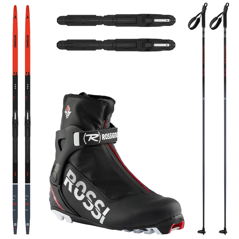 Kombi bežkový set ATOMIC Pro CS s viazaním NNN + Obuv ROSSIGNOL X-6 SC + Palice - Pánske sety - 1