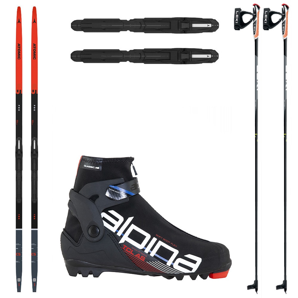 Kombi bežkový set ATOMIC Pro CS s viazaním NNN + Obuv ALPINA T Classic AS + Palice - Pánske sety - 1