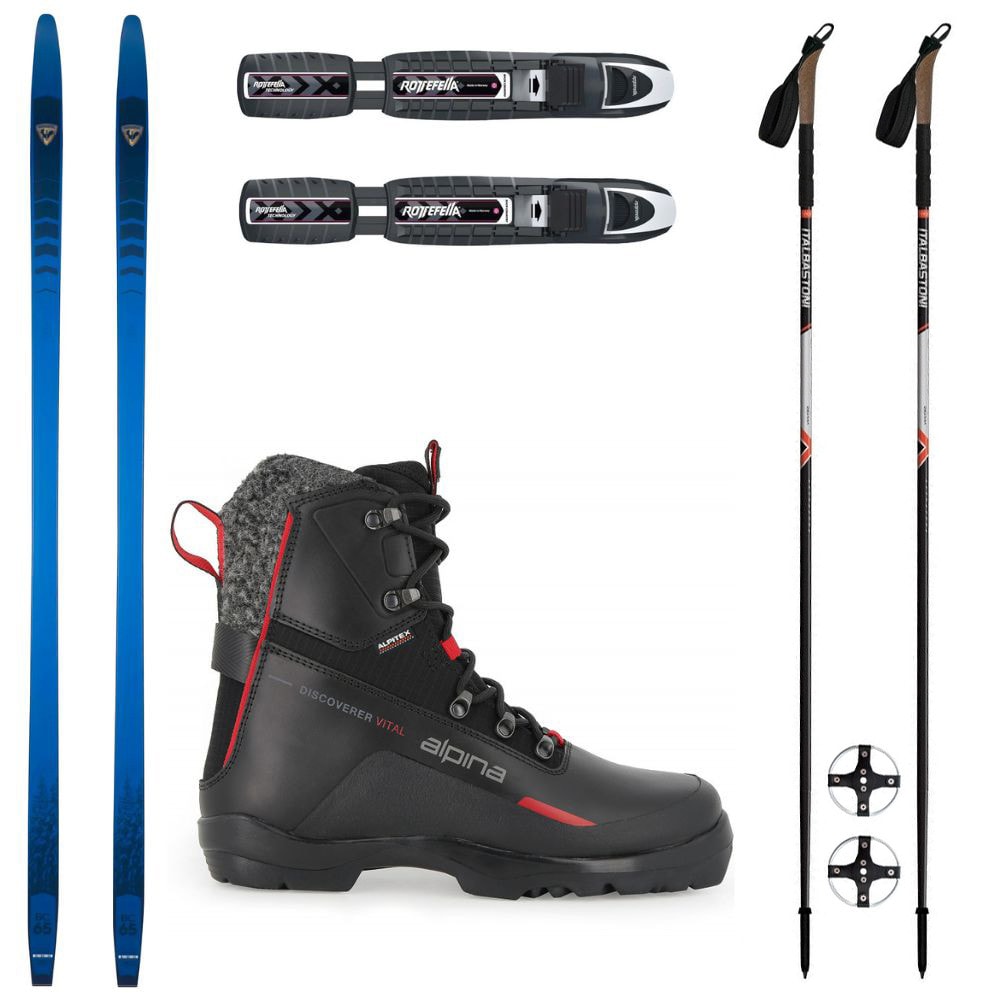 Backcountry set ROSSIGNOL BC 65 Positrack s viazaním + topánky Alpina Discoverer + palice - Backcountry sety - 1