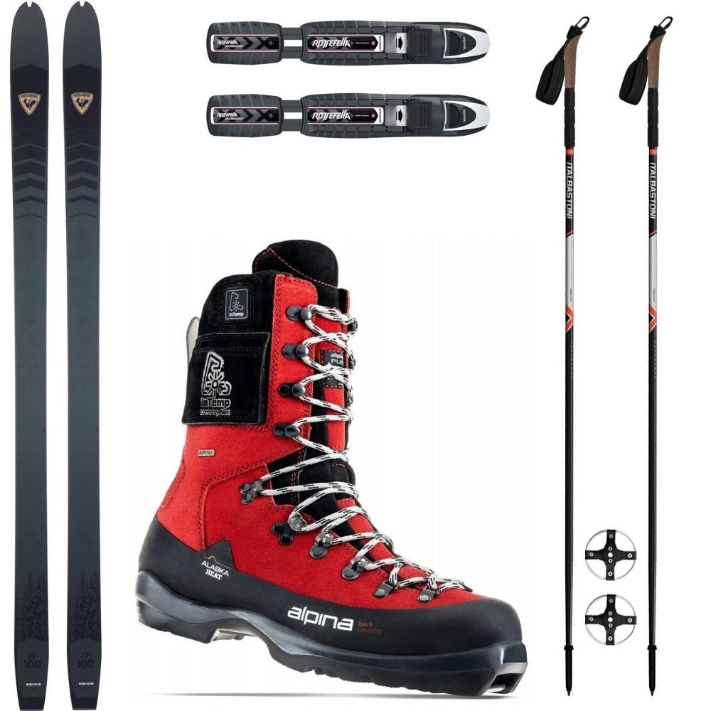 Backcountry set ROSSIGNOL XP 100 Positrack + viazanie + topánky Alaska Heat + palice - Backcountry sety - 1