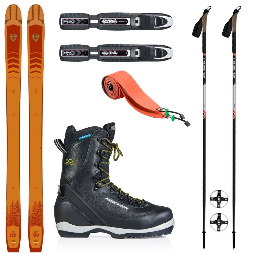 Backcountry set ROSSIGNOL XP 120 Positrack so stúpacími pásmi + viazanie + obuv Fischer + palice - Backcountry sety - 1