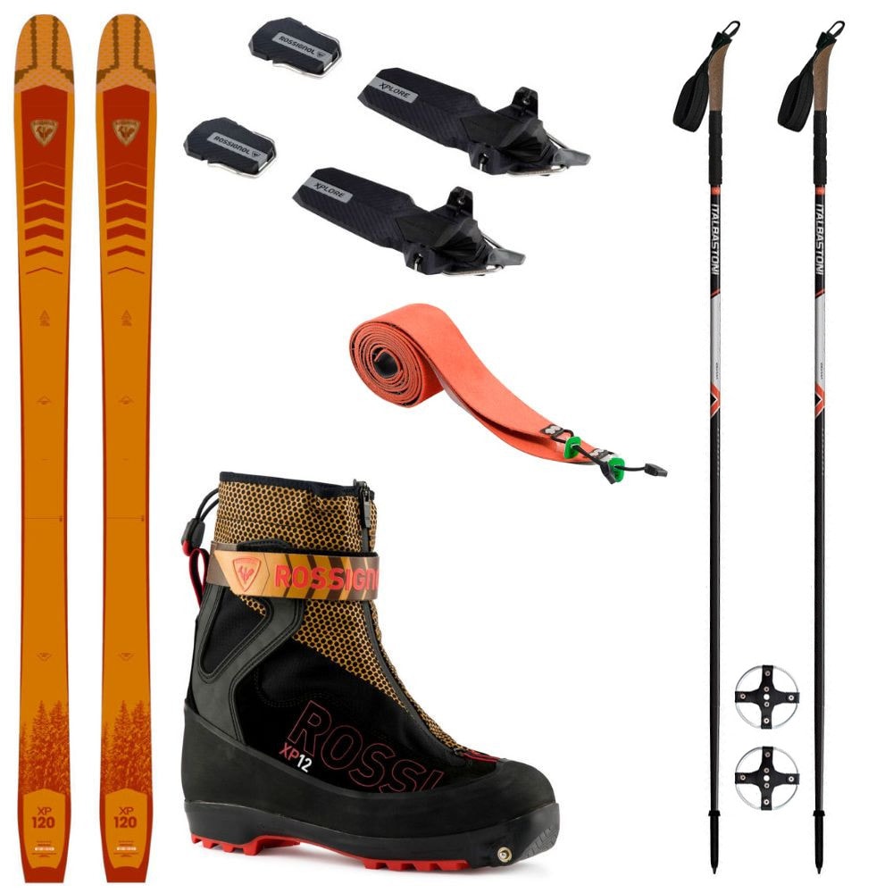 Backcountry set ROSSIGNOL XP 120 Positrack so stúpacími pásmi + viazanie + obuv Rossignol + palice - Backcountry sety - 1