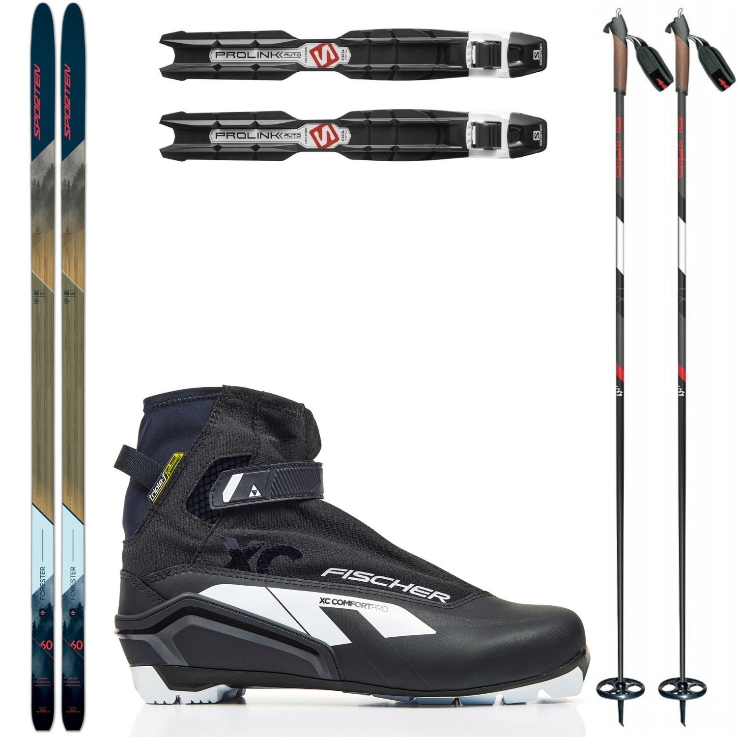 Backcountry set SPORTEN Forester MgE s viazaním NNN + topánky Fischer + palice - Backcountry sety - 1