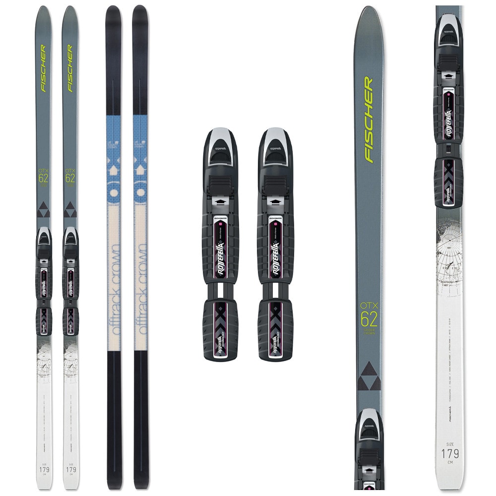 Bežkový set FISCHER Spider 62 Crown Xtralite IFP Grey s viazaním BC NNN - Backcountry sety - 1