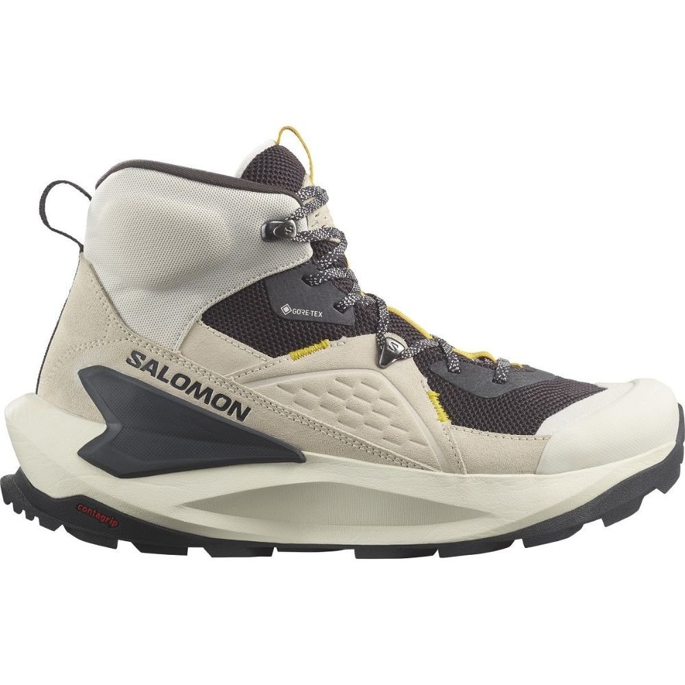 Obuv SALOMON Elixir Mid GTX, Vanilla Ice/Phanton/Lemon - Športová obuv - 3