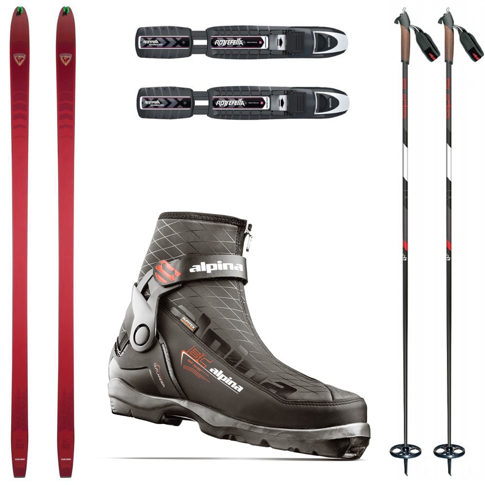 Backcountry set ROSSIGNOL BC 80 Positrack s viazaním BC NNN + obuv ALPINA Outlander + palice - Backcountry sety - 1