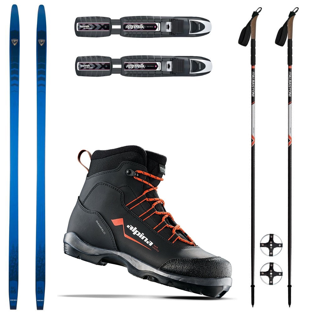 Backcountry set ROSSIGNOL BC 65 Positrack s viazaním BC NNN + obuv ALPINA Snowfield BC + palice - Backcountry sety - 1