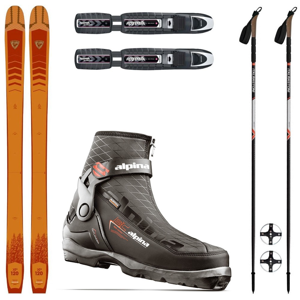 Backcountry set ROSSIGNOL XP 120 Positrack s viazaním BC NNN + obuv ALPINA Outlander + palice - Backcountry sety - 1