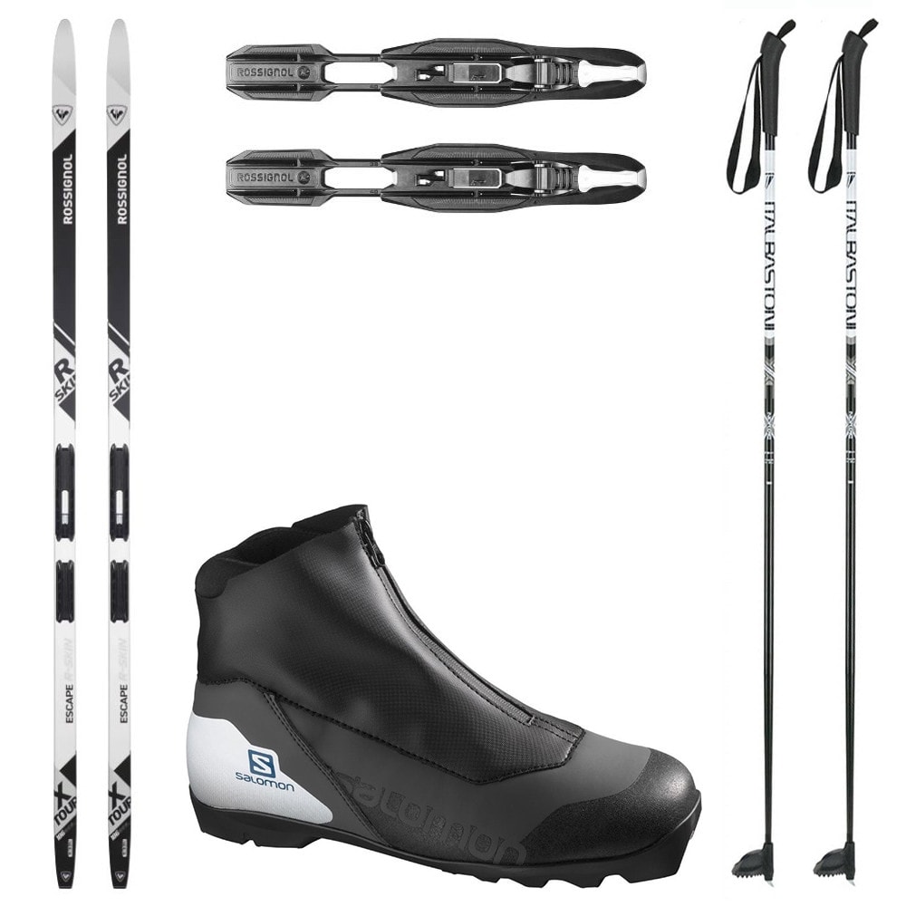 Bežkový set ROSSIGNOL X-Tour Escape R-Skin IFP s viazaním NNN + obuv SALOMON Escape Prolink + palice - Pánske sety - 1