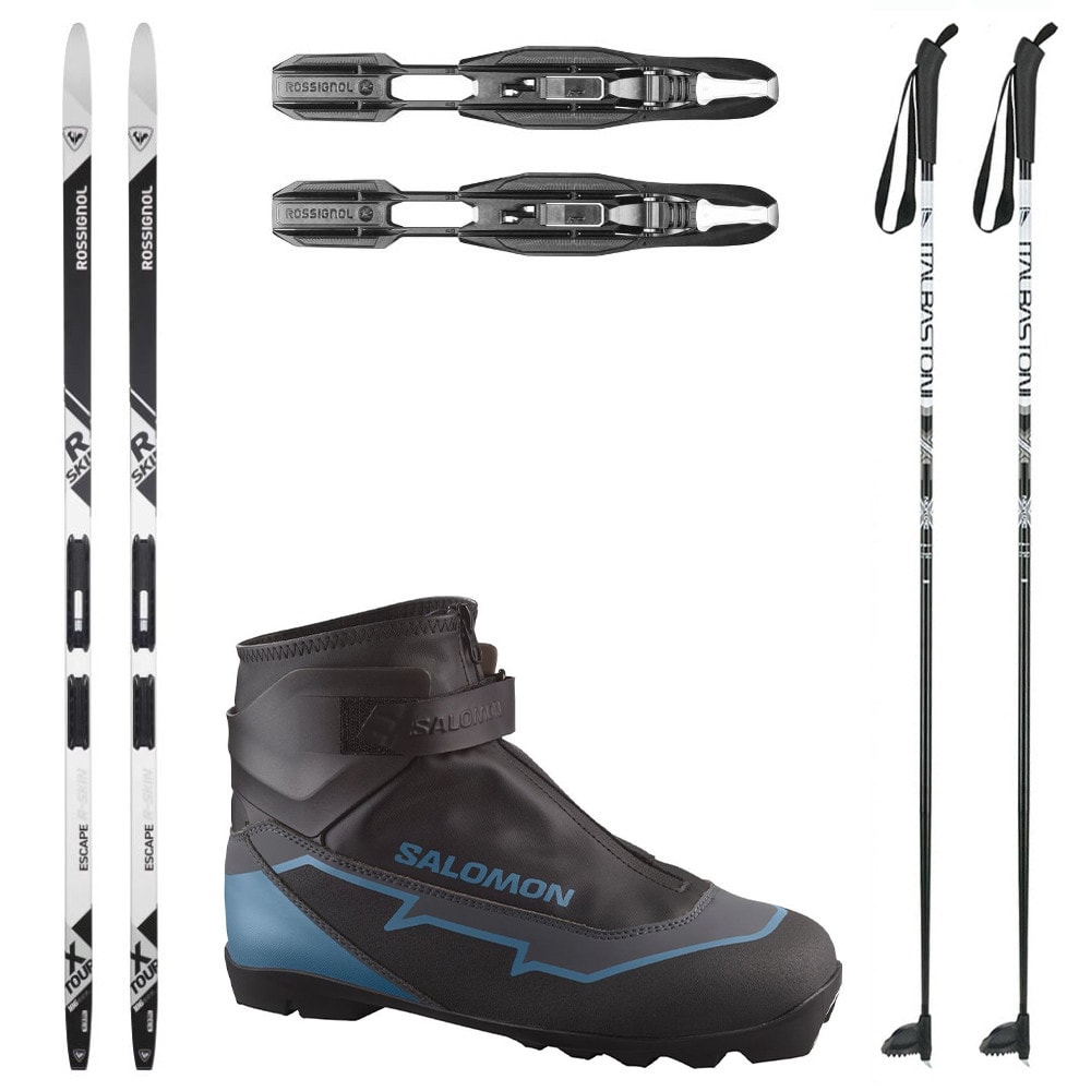 Bežkový set ROSSIGNOL X-Tour Escape R-Skin IFP s viazaním NNN + obuv SALOMON Escape Plus + palice - Pánske sety - 1
