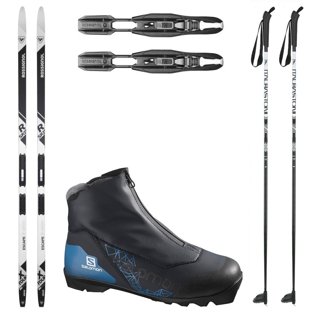 Bežkový set ROSSIGNOL X-Tour Escape R-Skin IFP s viazaním NNN + obuv SALOMON Vitane Prolink + palice - Pánske sety - 1