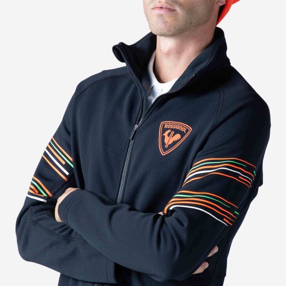 Mikina ROSSIGNOL Classique Hero Clim Black - Mikiny bez kapucne - 2