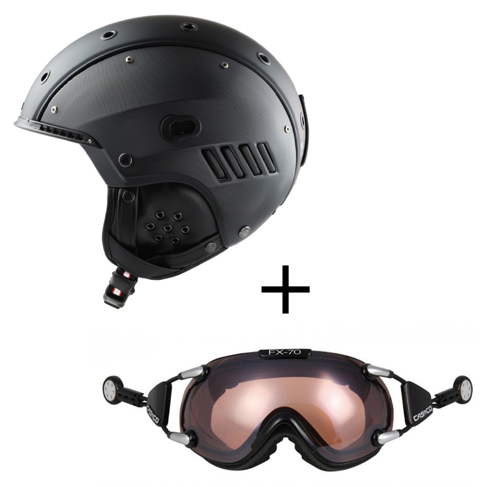 Lyžiarska prilba CASCO SP-4 Structure & lyžiarske okuliare CASCO FX70 Vautron - Pánske prilby - 1