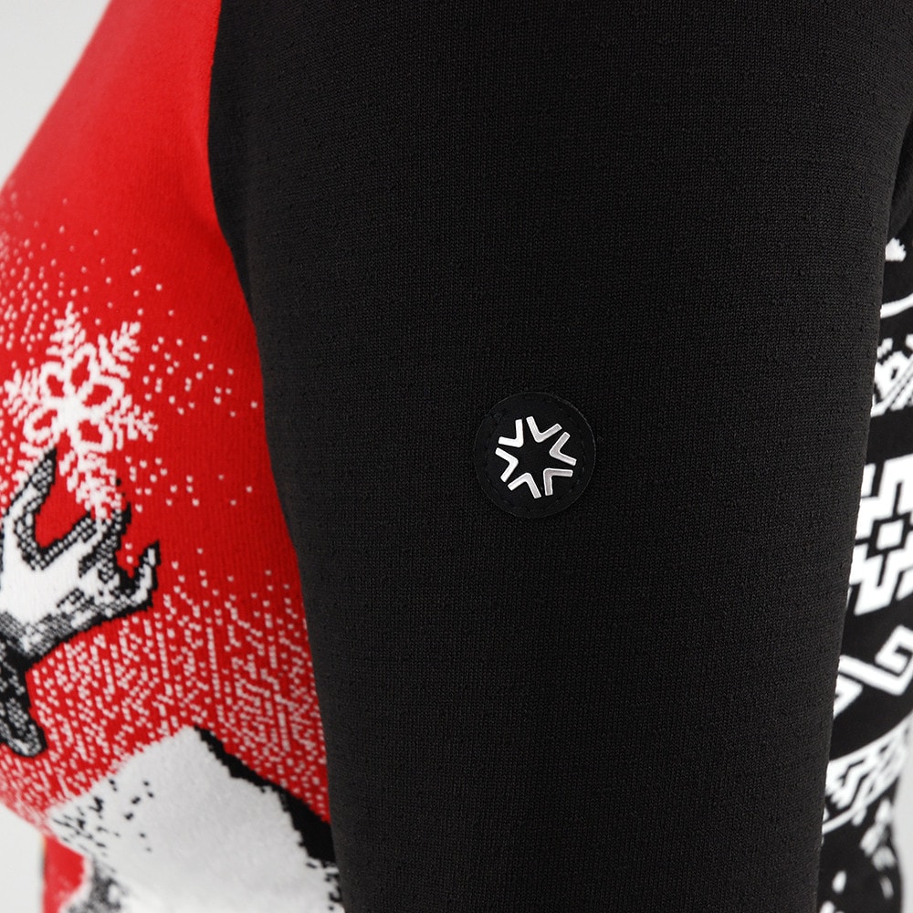 Rolák NEWLAND Lady T-Neck Black/Red - Mikiny bez kapucne - 4