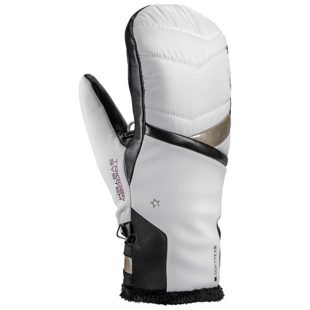Lyžiarske rukavice LEKI Snowfox 3D Women Mitt, White/Gold - Dámske rukavice - 1