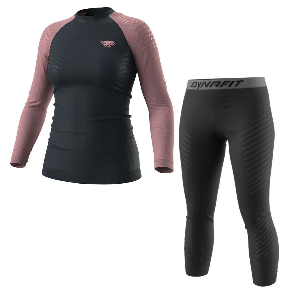 Termo komplet DYNAFIT Tour Light Merino Mokarosa/Black - Športové termoprádlo - 1