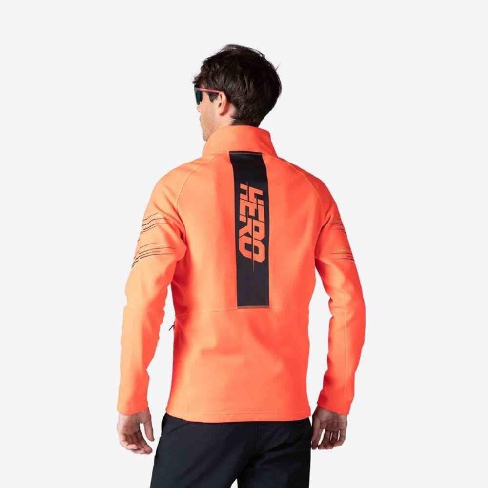 Mikina ROSSIGNOL Classique Hero Clim Orange - Mikiny bez kapucne - 2