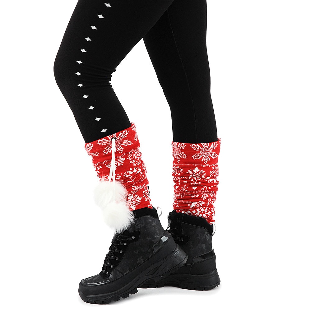 NEWLAND Lady Legwarmers Red/White - Podkolienky - 2