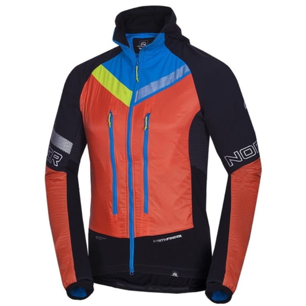 Skialpová bunda NORTHFINDER Solisko Polartec Alpha direct Black/Orange - Bundy na bežky a skialp - 5