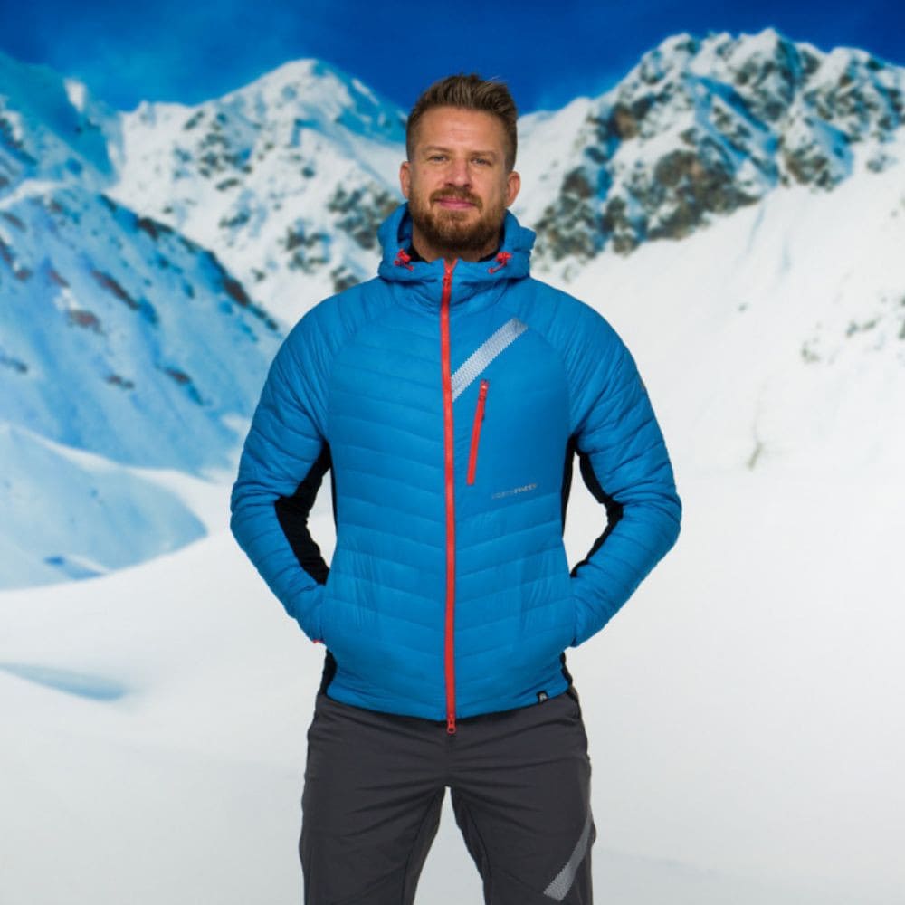 Ultraľahká skialp bunda NORTHFINDER Primaloft Budin Blue - Bundy na bežky a skialp - 5