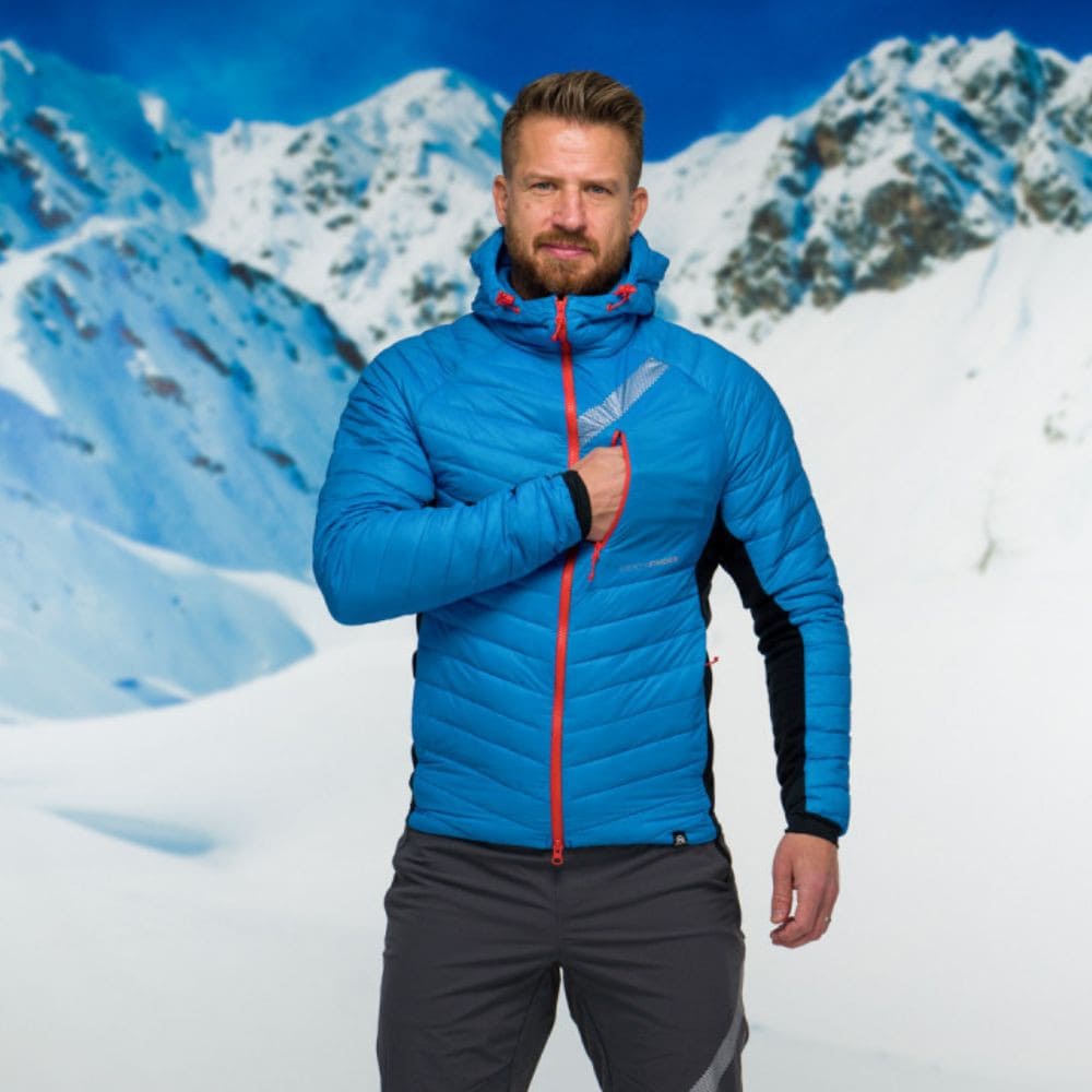 Ultraľahká skialp bunda NORTHFINDER Primaloft Budin Blue - Bundy na bežky a skialp - 7
