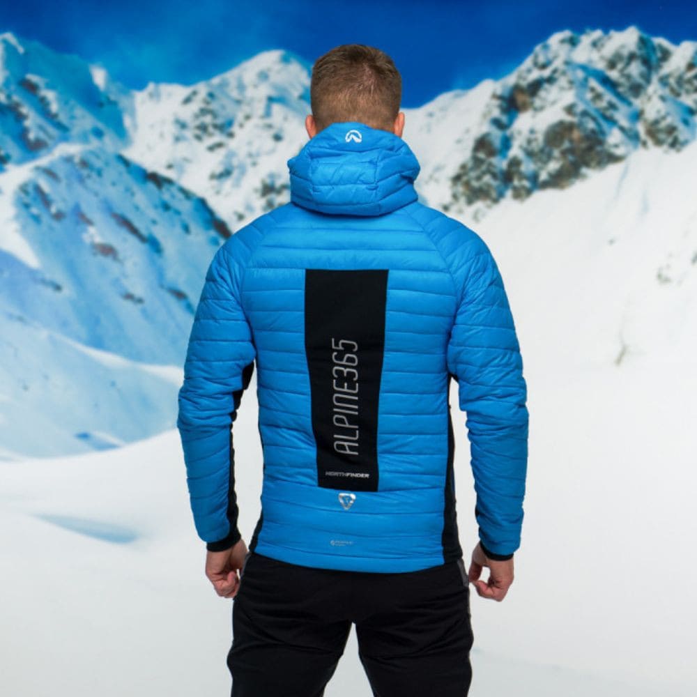Ultraľahká skialp bunda NORTHFINDER Primaloft Budin Blue - Bundy na bežky a skialp - 4