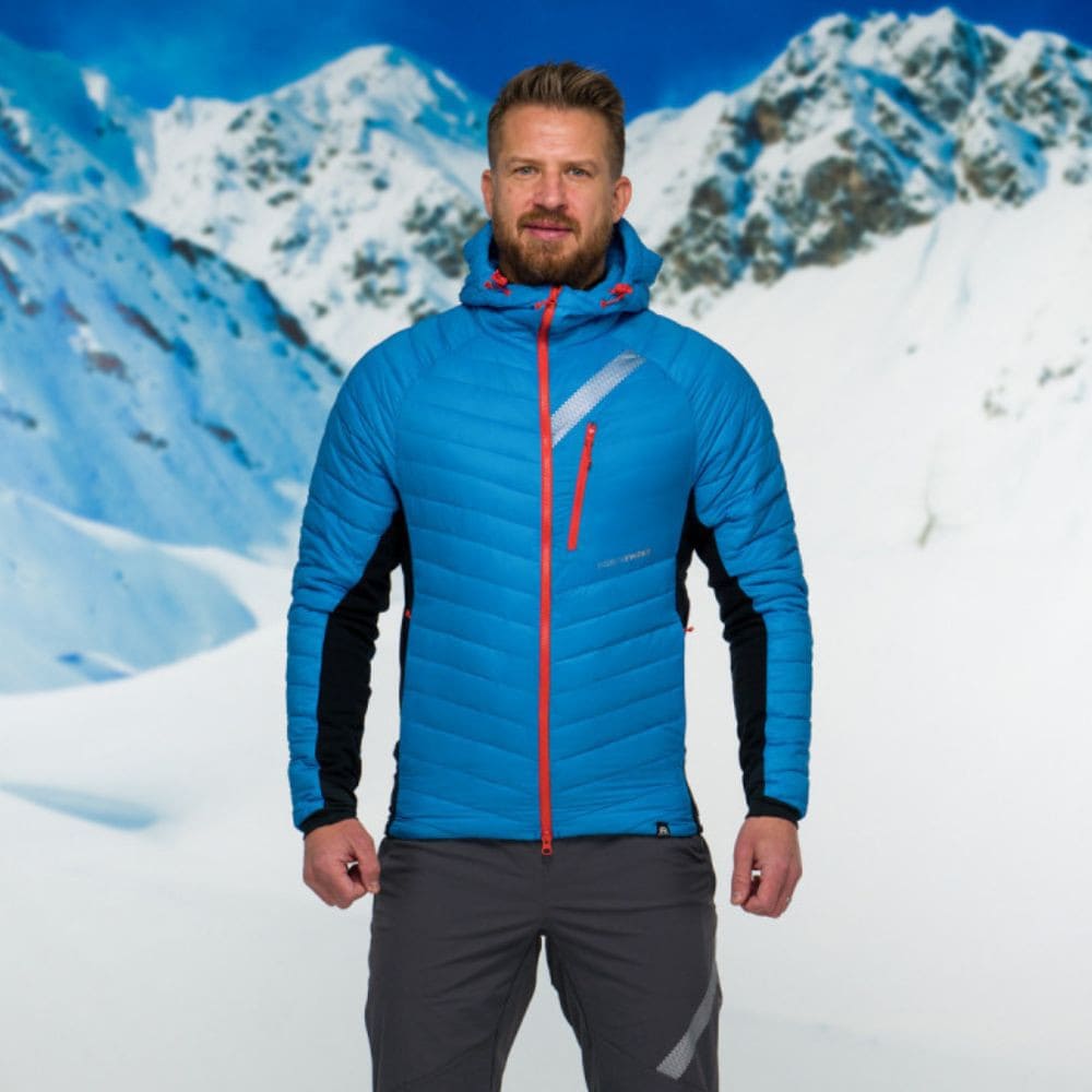 Ultraľahká skialp bunda NORTHFINDER Primaloft Budin Blue - Bundy na bežky a skialp - 3