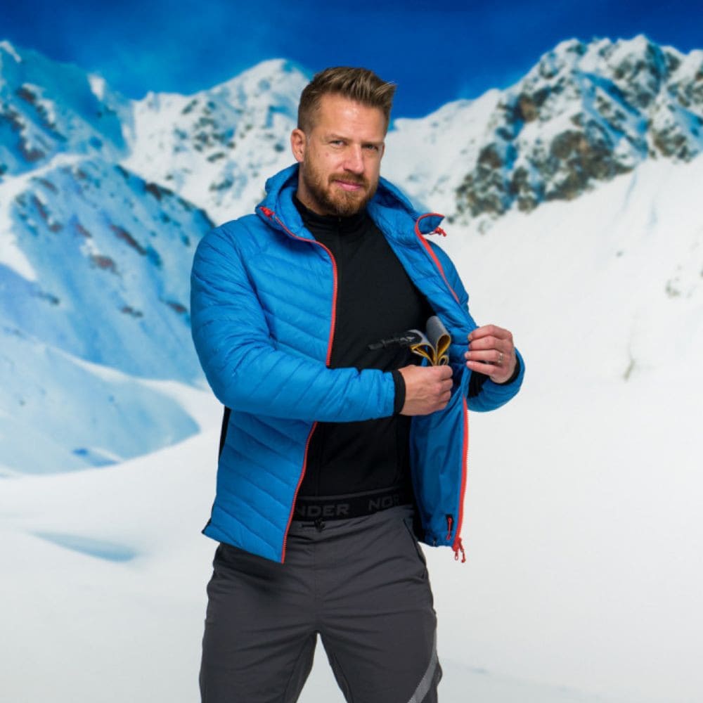 Ultraľahká skialp bunda NORTHFINDER Primaloft Budin Blue - Bundy na bežky a skialp - 10