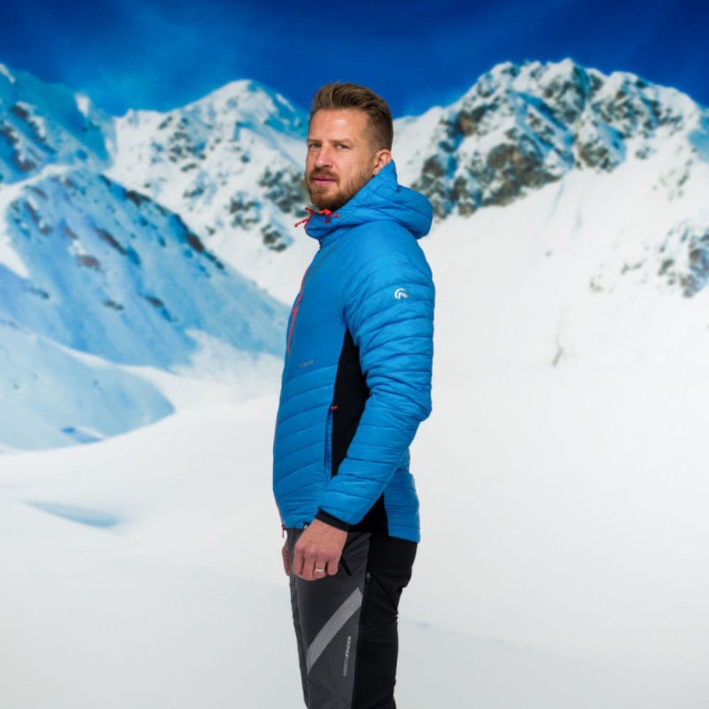 Ultraľahká skialp bunda NORTHFINDER Primaloft Budin Blue - Bundy na bežky a skialp - 9