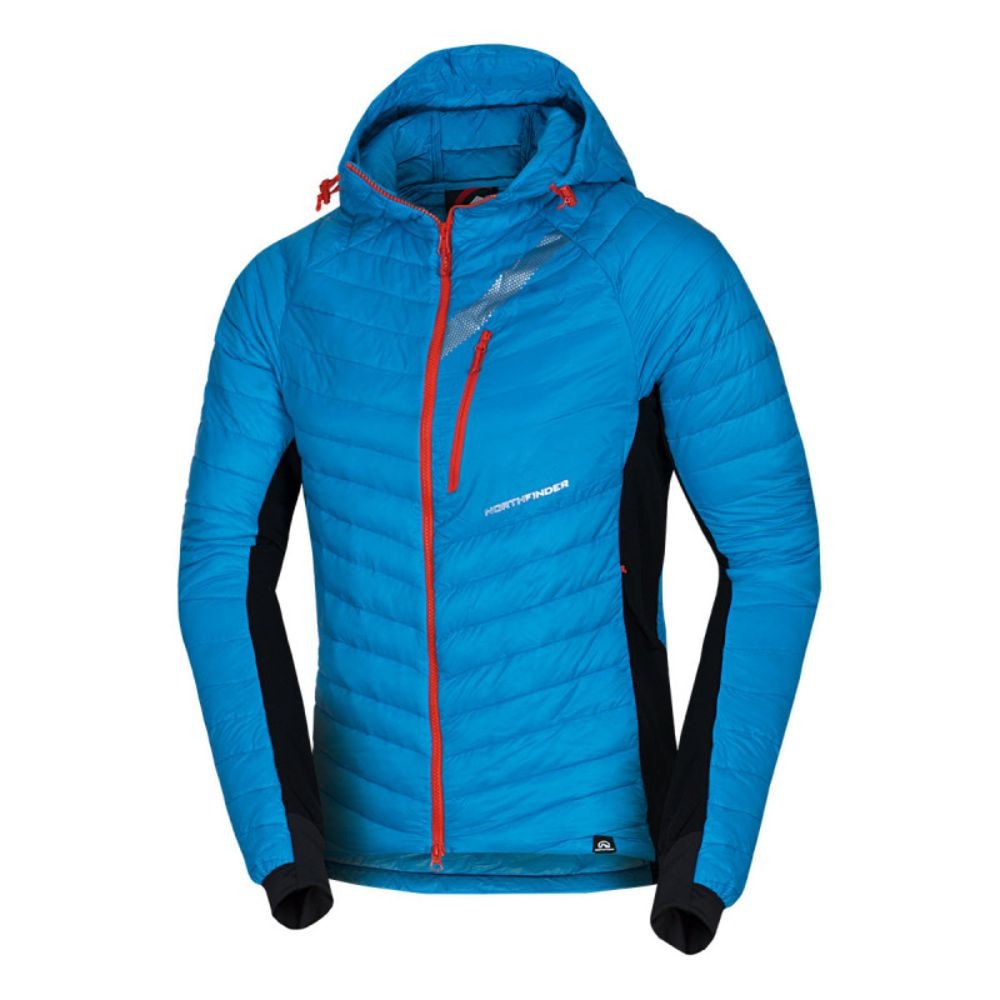 Ultraľahká skialp bunda NORTHFINDER Primaloft Budin Blue - Bundy na bežky a skialp - 1