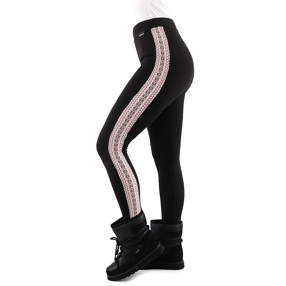 Zimné legíny NEWLAND Lady Leggings Black/Pink - Legíny - 3
