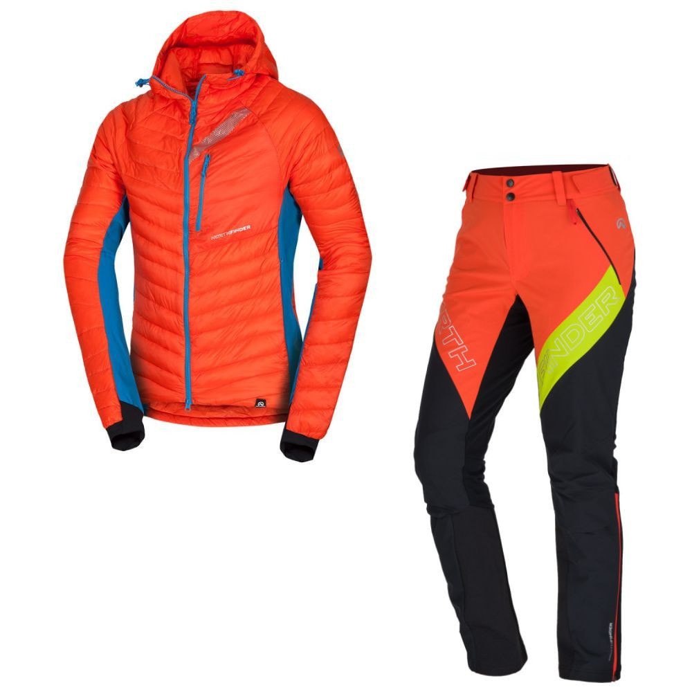 Skitouringový komplet NORTHFINDER Primaloft Budin + NORTHFINDER Rysy Orange - SETY - Skialpové oblečenie - 1